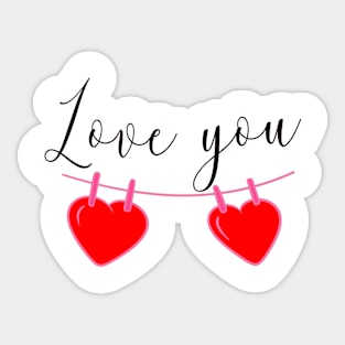 Love you Sticker